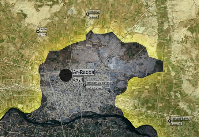 Chiến sự Syria: Người Kurd chiếm quận thứ 2 trong “thủ đô” IS (video) Chiến trường thành phố Raqqa tính đến ngày 10.06.2017