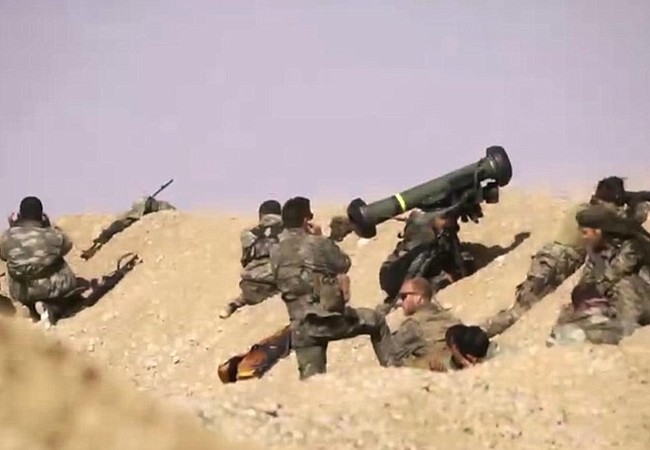Video chiến sự Syria: Tên lửa chống tăng “thổi bay” xe bom tự sát IS Nhóm binh sĩ đặc nhiệm Anh, Pháp trên chiến tuyến người Kurd với tổ hợp Javelin FGM-148