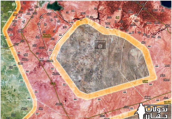 Quân đội Syria truy diệt IS, chiếm 14 cứ địa phiến quân ở nam Aleppo (video) Bản đồ cuộc tấn công truy quét IS của quân đội Syria trên vùng nông thôn Aleppo