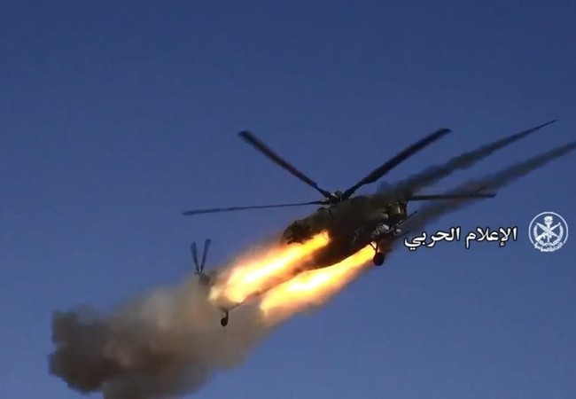 Trực thăng Nga hủy diệt IS, mở đường tấn công đông Palmyra (video) Trực thăng chiến đấu Nga tập kích hỏa lực trên sa mạc Palmyra