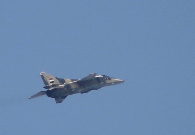 Không quân Syria ồ ạt không kích vùi dập IS (video) Không quân Syria (ảnh minh họa)