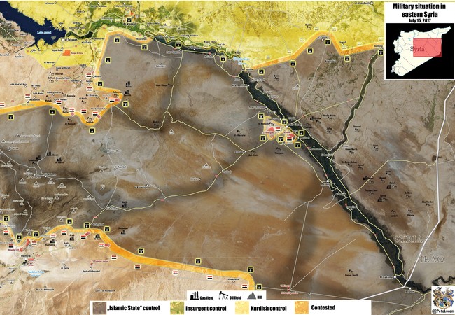 “Hổ Syria” đập tan IS, chiếm liên tiếp 4 mỏ dầu ở Raqqa bản đồ các hướng tấn công của lực lượng Tiger trên vùng nông thôn phía nam tỉnh Raqqa