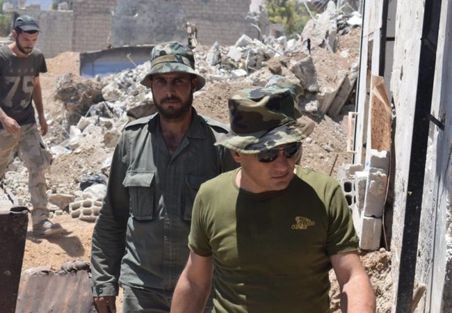 Quân đội Syria quyết thắng phe thánh chiến ngoại vi Damascus Binh sĩ quân đội Syria