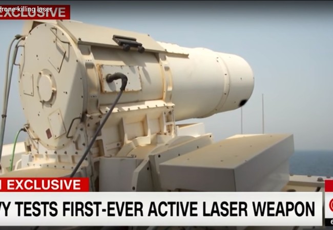 Mỹ thử thành công vũ khí laser trên chiến hạm (video) Vũ khí laser thử nghiệm trên tàu đổ bộ USS Ponce