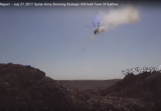 “Hổ Syria” đánh về giải cứu Deir Ezzor, người Kurd chiếm 45% sào huyệt IS Trực thăng tấn công không quân Nga phóng rockets yểm trợ quân đội Syria tấn công thị trấn Al-Sukhnah