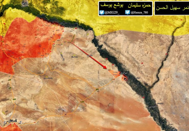 “Hổ Syria” đánh chiếm 7 cứ địa IS, diệt 100 tay súng khủng bố (video) Toàn bộ khu vực bị bao vây, lực lượng Tiger đã hoàn toàn giải phóng - bản đồ Masdar News