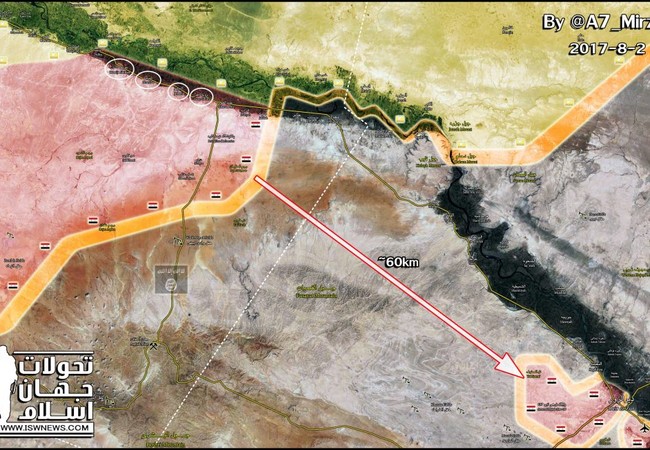 “Hổ Syria Lực lượng Tiger còn cách thành phố Deir Ezzor khoảng 60 km