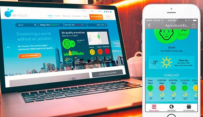 'Đo' không khí trên smartphone Ảnh minh họa
