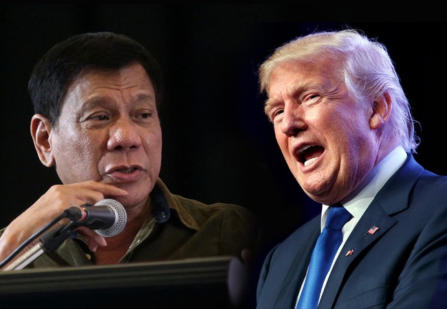 Mời ông Duterte thăm Mỹ - nước cờ quá hay của Tổng thống Trump Tổng thống Mỹ Donald Trump và Tổng thống Philippines Duterte