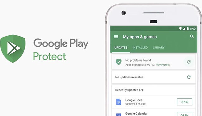 Google Play Protect có thể bảo vệ thiết bị Android trong nhiều năm Google Play Protect dựa trên nền tảng AI để loại bỏ các ứng dụng độc hại
ẢNH: GOOGLE