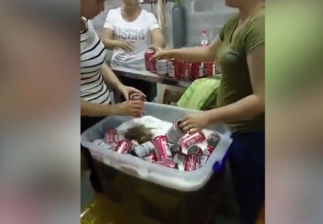 Trung Quốc: Bắt quả tang công nghệ chế biến bia Budweiser dởm Hình ảnh "xưởng sản xuất" bia Budweiser dởm