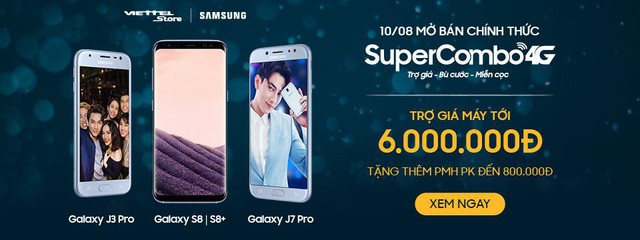 Triển khai chương trình “Super Combo 4G - trợ giá máy đến 6 triệu đồng” Chương trình trợ giá Super Combo 4G sẽ bắt đầu từ ngày 10/08/2017