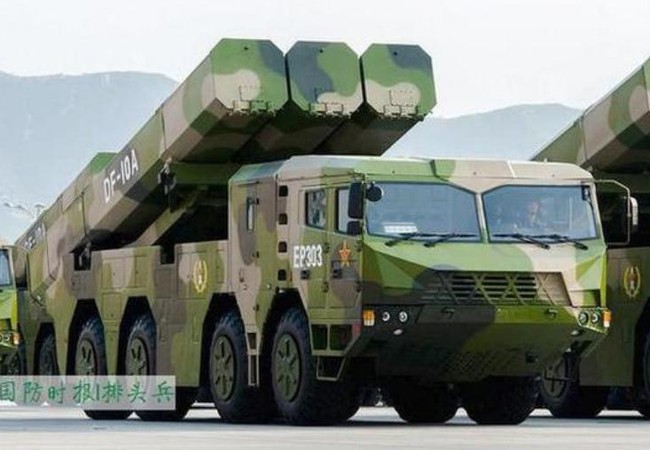 Trung Quốc có thể triển khai tên lửa hành trình đối phó THAAD Tên lửa hành trình Đông Phong-10A Trung Quốc. Ảnh: Sina