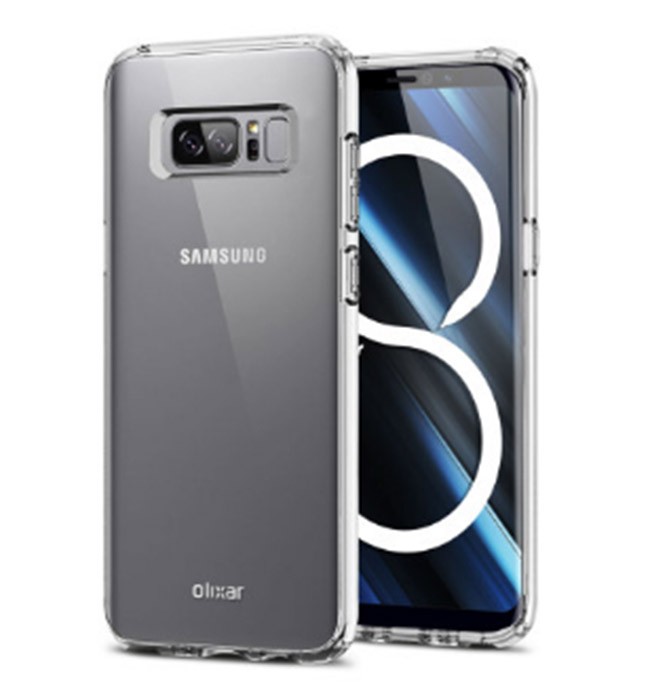 Ốp lưng Note 8 hé lộ màn hình lớn, máy quét vân tay ở mặt lưng - ảnh 2