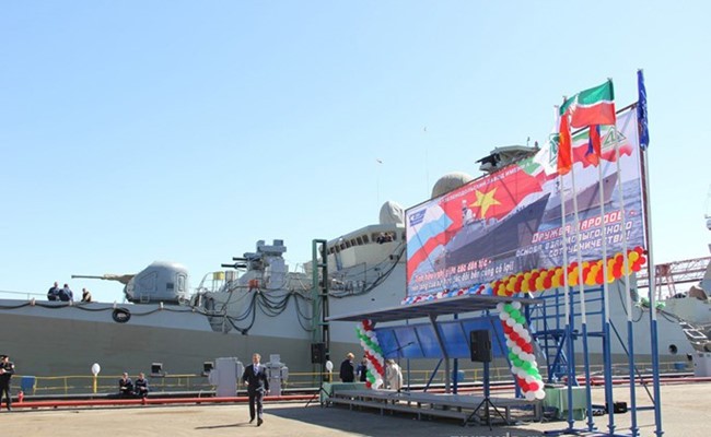 Video: Nga hạ thuỷ khinh hạm Gepard 3.9 cho Hải quân Việt Nam - ảnh 1