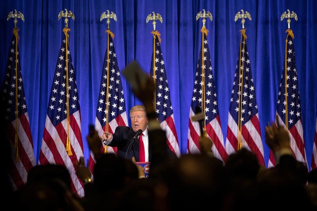 Họp báo lần đầu tiên kể từ khi trúng cử: Donald Trump nặng lời với phóng viên CNN - VIDEO - ảnh 1