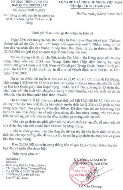 Ban Quản lý dự án đường sắt lý giải vì sao đường sắt đô thị uốn lượn - ảnh 1
