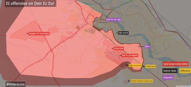 Thảm bại ở sân bay Deir Ezzor, 50 chiến binh IS mất mạng trong 48 giờ - ảnh 1