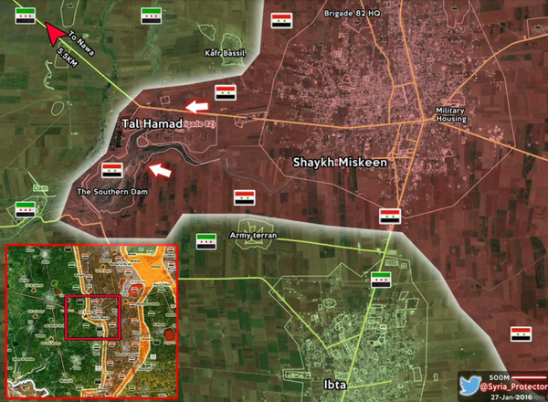Hậu trận Sheikh - Miskeen: Quân Chính phủ Syria thọc ngang “yết hầu” Darayya-Muademiya - ảnh 1