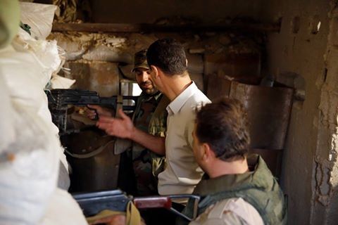 Video: Tổng thống Syria Al Assad thăm chiến trường Đông Ghouta – Damascus - ảnh 8
