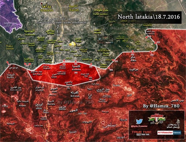 Lính thủy Đánh bộ Syria tái chiếm đồi Tal Qalat Bắc Latakia - ảnh 1