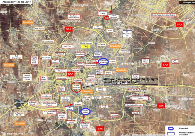 Quân đội Syria mở trận tiến công vào quận tử thần phía đông Aleppo - ảnh 1