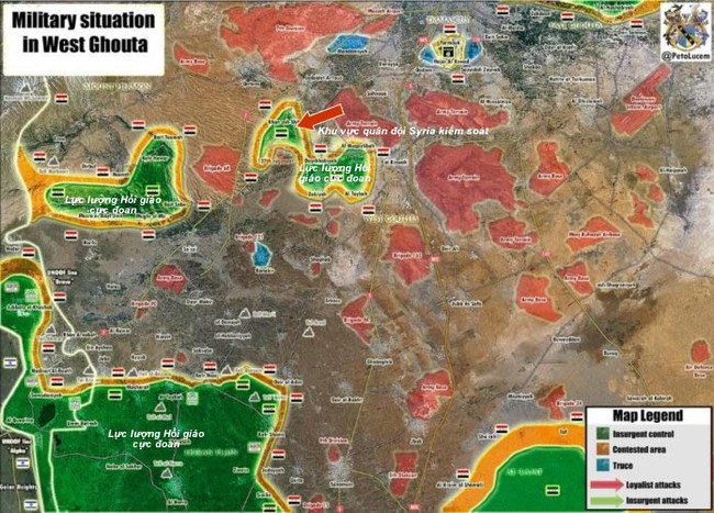 Quân đội Syria đập tan tuyến phòng thủ phiến quân ở ngoại vi Damascus - ảnh 1