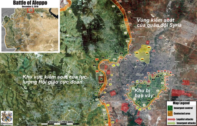 Video chiến sự Aleppo: Quân đội Syria dồn phiến quân vào cửa tử, chiếm nhiều địa bàn then chốt - ảnh 1
