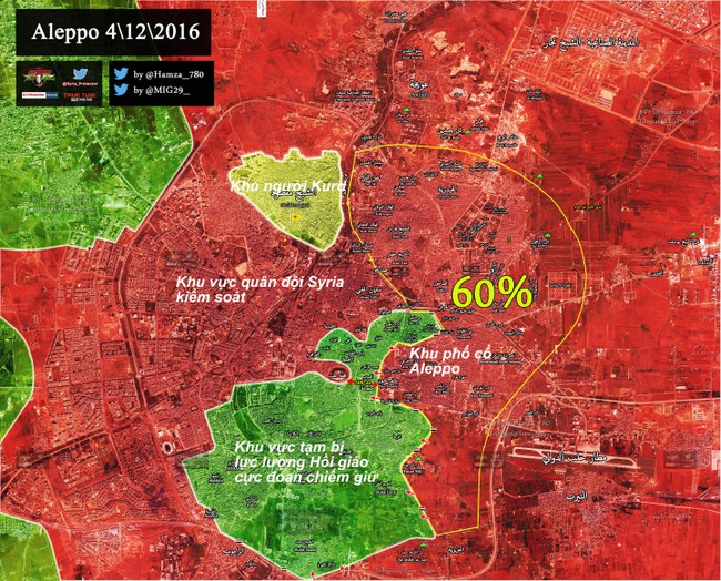 Quân đội Syria chia cắt lực lượng thánh chiến trong khu phố cổ Aleppo - VIDEO - ảnh 1