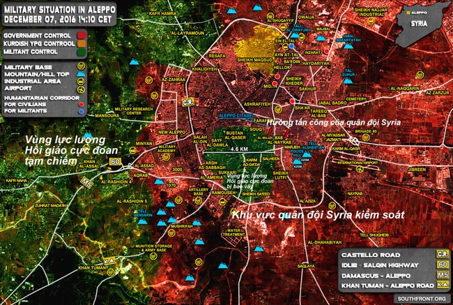 Trận Stalingras Syria: Quét sạch 85% đông Aleppo, cả trăm phiến quân bị diệt và ra hàng (video) - ảnh 1