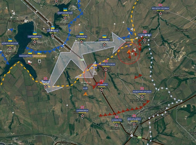 Chiến sự Ukraine: Hàng trăm lính Kiev chết, bị thương tại chảo lửa Debaltsevo (video) - ảnh 1