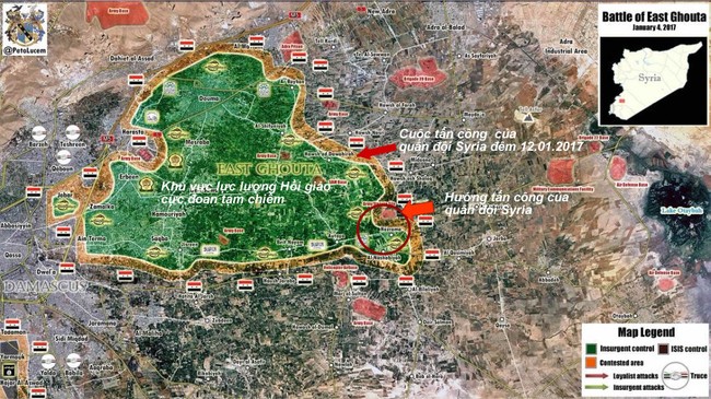 Chiến sự Syria: Giao tranh ác liệt với phiến quân ở ngoại vi Damascus (video) - ảnh 1