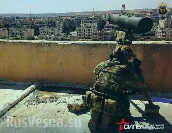 Chiến sự Syria: Đặc nhiệm Nga lộ diện trên chiến trường (video) - ảnh 12