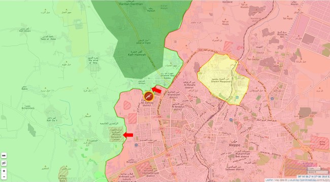 Video: Quân đội Syria tấn công ác liệt phiến quân tây Aleppo - ảnh 1