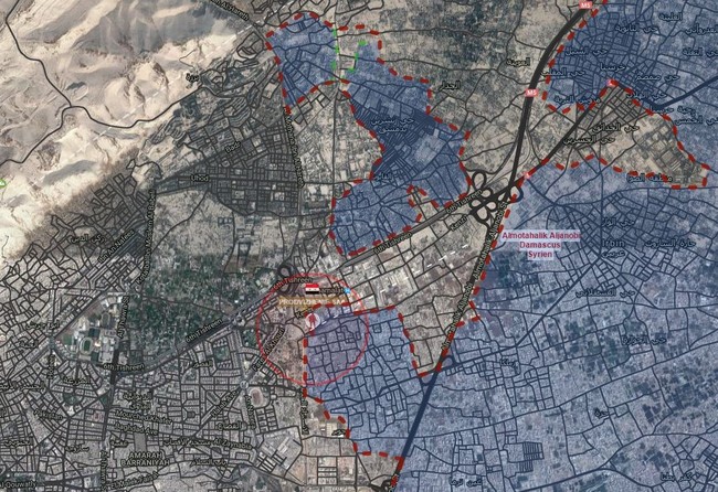 Quân đội Syria tấn công dữ dội, siết vòng vây thép phiến quân ngoại ô Damascus - ảnh 1