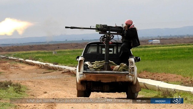Mỹ hậu thuẫn người Kurd diệt hàng chục phiến quân IS ở Raqqa (video) - ảnh 9