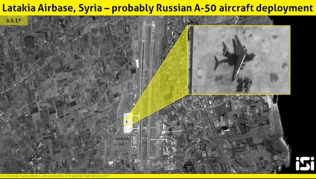 Vệ tinh phát hiện Nga điều “lính gác” A-50 trở lại Syria - ảnh 1