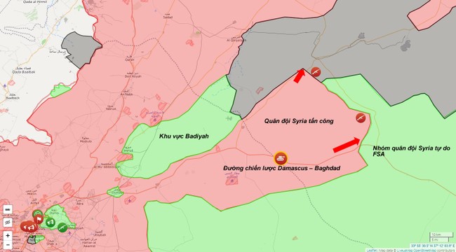 Quân đội Syria đánh dẹp phiến quân dọc tuyến cao tốc Damascus-Baghdad - ảnh 2