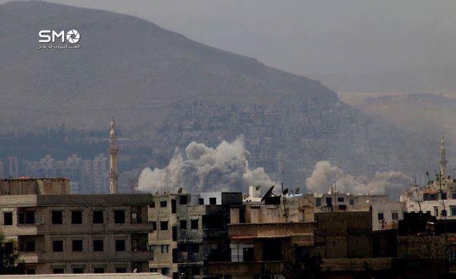 Quân đội Syria tiến công chia cắt quận Al-Qaboun - ảnh 5