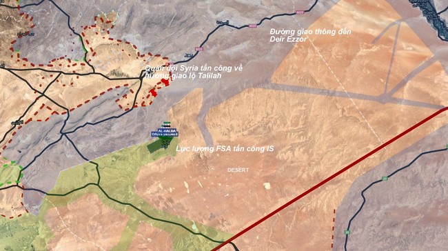 Chiến sự Palmyra: Quân đội Syria tiếp tục tấn công IS - ảnh 1