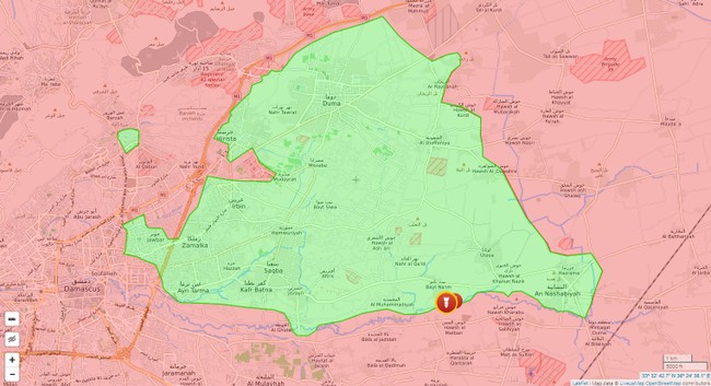 Chiến sự Syria: Quân chính phủ lại tấn công phiến quân cố thủ ngoại ô Damascus - ảnh 1