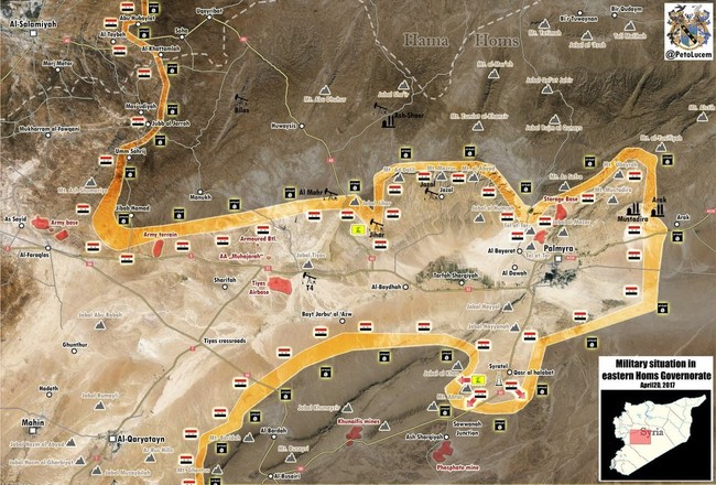 Quân đội Syria tấn công lớn, đánh đuổi IS ở nam Palmyra - ảnh 1