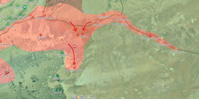 Quân Assad đồng loạt tấn công tam giác biên giới Iraq, Jordan, Syria - ảnh 2