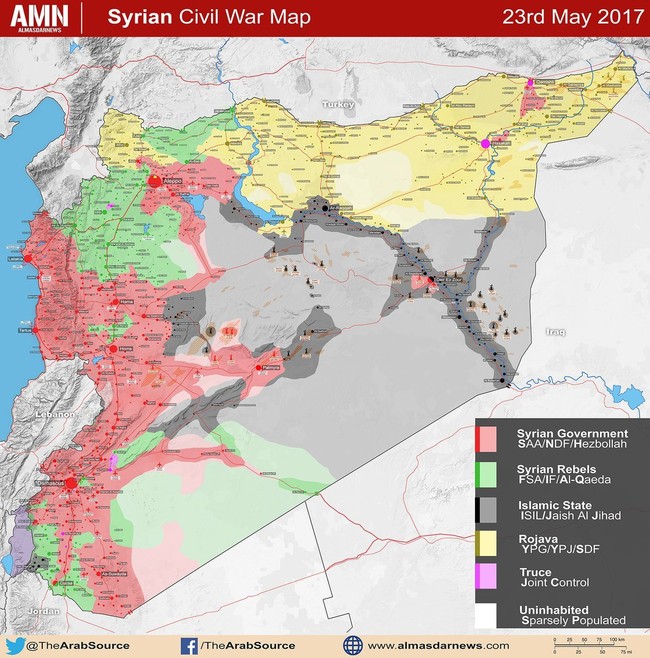 Quân đội Syria tấn công ác liệt khu vực biên giới giáp Jordan - ảnh 1
