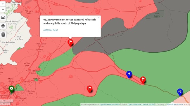 Quân đội Syria nhất loạt đánh dẹp IS trên các chiến trường then chốt - ảnh 1