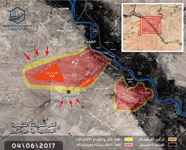 IS dồn binh liều chết tại Deir Ezzor, quân đội Syria nguy cơ thất thủ - ảnh 1