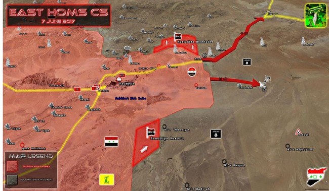 Quân Syria chiếm địa bàn lớn từ IS, hướng về giải vây Deir Ezzor (video) - ảnh 1