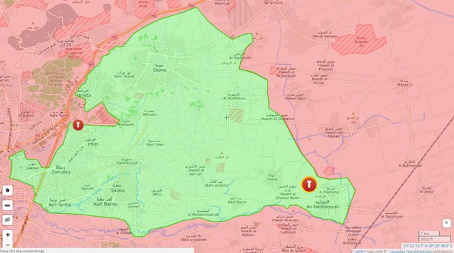 Ngừng bắn sụp đổ, quân đội Syria đánh thẳng vào phiến quân ven Damascus - ảnh 1