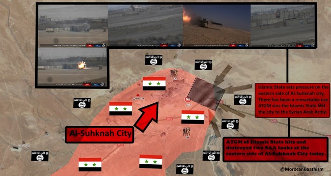 IS tập kích phá hủy 2 xe tăng Syria do mất cảnh giác - ảnh 1