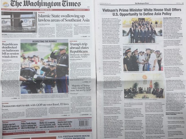 Thông điệp của Thủ tướng Nguyễn Xuân Phúc trên The Washington Times - ảnh 1